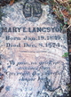  Mary Elizabeth <I>Darsey</I> Langston