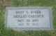  Mary Elizabeth “Mollie” <I>Baker</I> Gardner