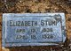  Elizabeth <I>Davis</I> Stump