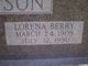  Betty Lorena <I>Berry</I> Thompson
