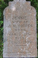  Jane “Jennie” <I>Needham</I> Hodges