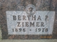 Bertha Pauline <I>Hild</I> Ziemer