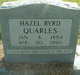  Hazel <I>Byrd</I> Quarles