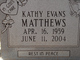 Kathy Evans Matthews Photo