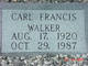  Carl Francis Walker