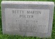  Betty <I>Martin</I> Polzer