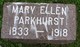  Mary Ellen <I>Elliott</I> Parkhurst