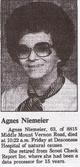  Agnes Rose <I>Hagan</I> Niemeier