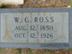  William G “W. G.” Ross