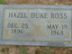  Hazel <I>Duke</I> Ross