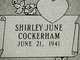 Shirley June <I>Cockerham</I> Sanders