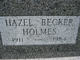  Hazel Della <I>Becker</I> Holmes