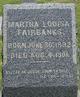  Martha Louisa Fairbanks
