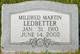  Mildred Rebecca <I>Martin</I> Ledbetter