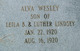  Alva Wesley Lindsey