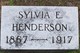  Sylvia E “Silvey” <I>Deming</I> Henderson