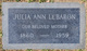  Julia Ann <I>Johnson</I> LeBaron