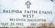  Balinda Faith <I>Evans</I> West