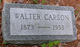  Walter F. Carson