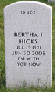 Bertha I. Fake Hicks Photo