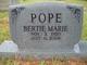 Bertie Marie Pope