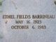  Ethel <I>Fields</I> Barrineau