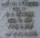  Martha Elizabeth <I>Devane</I> Spurlin