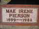  Mae Irene <I>Stoakes</I> Holling Pierson