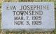  Eva Josephine Townsend