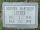  Dorothy Marvaleen Luther