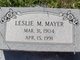 Leslie Marvin Mayer Photo