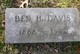  Benjamin Harrison “Ben” Davis