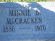  Minnie Gertrude <I>Burns</I> McCracken