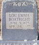  Lou Emma <I>Mosby</I> Boatright
