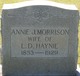  Annie J. <I>Morrison</I> Haynie