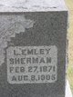  L. Emley “Emma” <I>King</I> Sherman