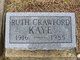  Ruth <I>Crawford</I> Kaye