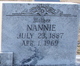 Nancy Martha J “Nannie” <I>Nowlin</I> Crews