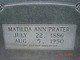  Matilda Ann <I>Latham</I> Prater