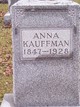  Anna <I>Pletcher</I> Kauffman
