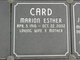  Marion Esther <I>Winge</I> Card