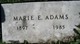  Marie Elizabeth <I>Lloyd</I> Adams