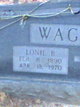  Lonie Bell <I>Pounds</I> Wagoner