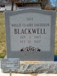  Willie Claire <I>Davidson</I> Blackwell