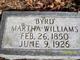  Martha Agnes <I>Williams</I> Byrd