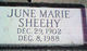  June Marie Sheehy