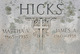  Martha V Hicks