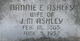  Nancy Edna “Nannie” <I>Ashley</I> Ashley