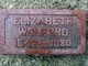  Elizabeth <I>Van Horn</I> Wolford