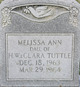  Melissa Ann Tuttle
